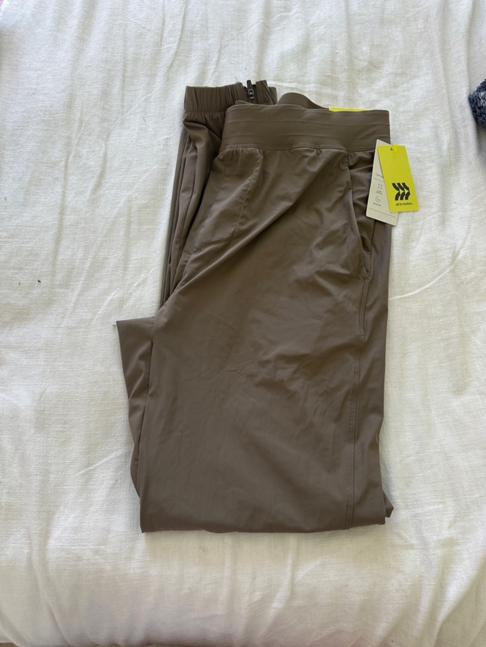 all in motion Women's Taupe Track Joggers